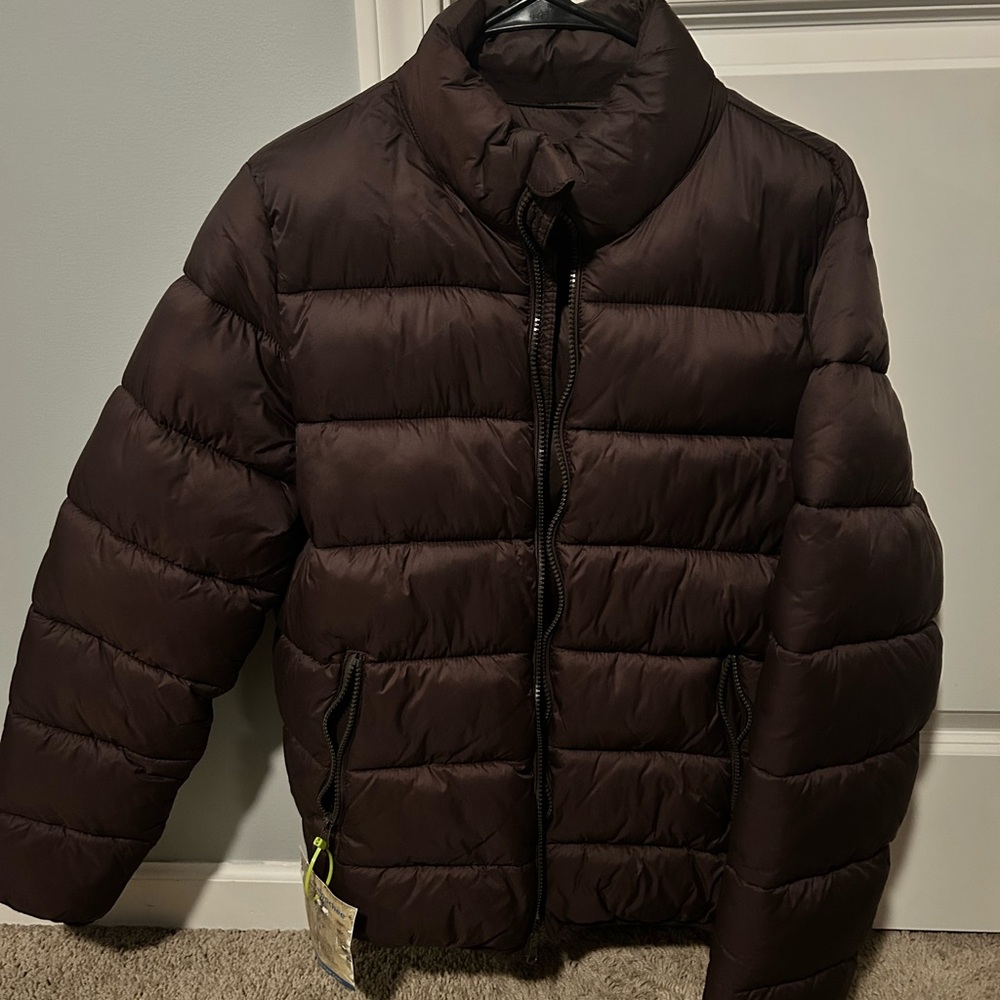 Men's Brown Puffer Jacket